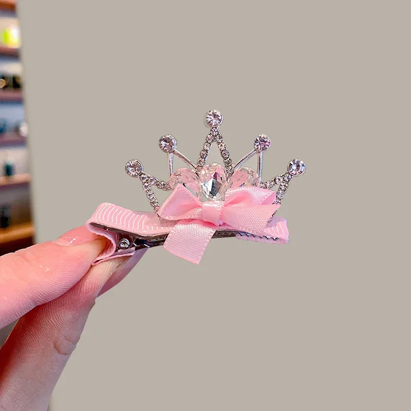 Dog Accessories Pet Grooming for Puppy Cat Dog Hair Clip Crown Bow Pet Hairpins Dog Multicolor Cat Headwear Pet Accessories