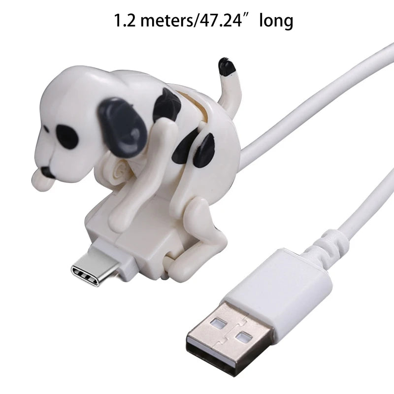 Stray Dog Charging Cable Dog Smartphone USB C Cable Type-C Phone Charger Mini Humping Spot Dog Cable with Touch Switch