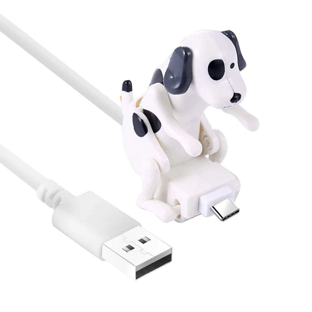 Funny Humping Dog Fast Charger Micro Usb/Ios/Type-C Charging Cable for Apple Android Phone Charger Data Line Decompression Toys