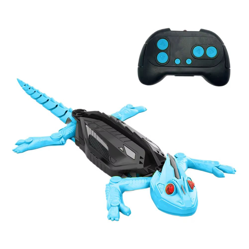 Realistic Biomimetic RC Wall Climbing Lizard Robot Toy, Remote Control Gecko That Climbs Glass & Smooth Walls