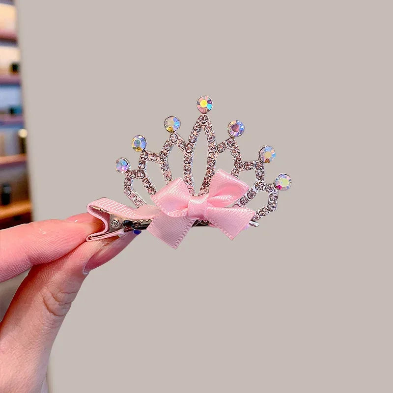 Dog Accessories Pet Grooming for Puppy Cat Dog Hair Clip Crown Bow Pet Hairpins Dog Multicolor Cat Headwear Pet Accessories