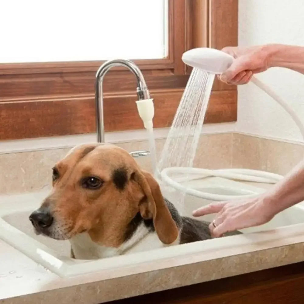 Portable Handheld Splash Shower Pet Dog Cat Shower Head Tub Faucet Attachment Hose Head Washing Sprinkler Shower Kit Bath Tools