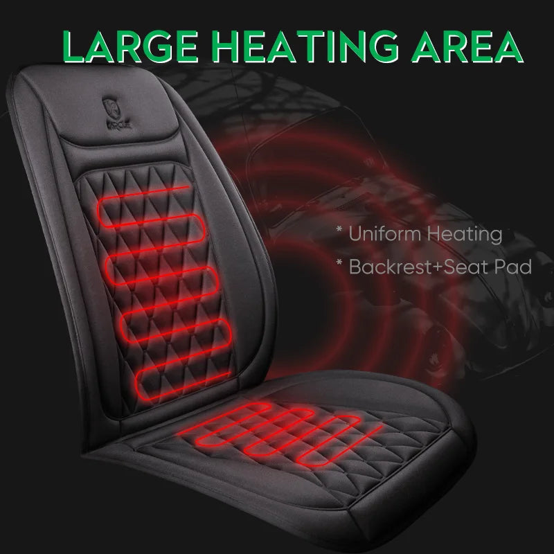 12/24V Heated Car Seat Cover Electric Car Seat Heating Pad Warm Winter Heated Seats Cushion Universal Automobile Seat Covers
