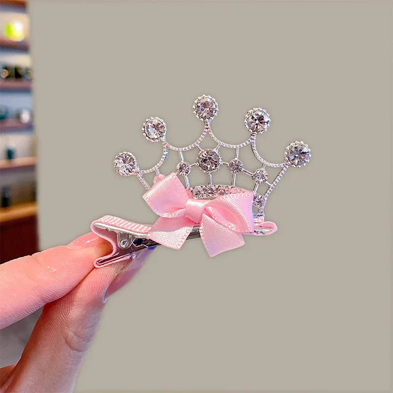 Dog Accessories Pet Grooming for Puppy Cat Dog Hair Clip Crown Bow Pet Hairpins Dog Multicolor Cat Headwear Pet Accessories