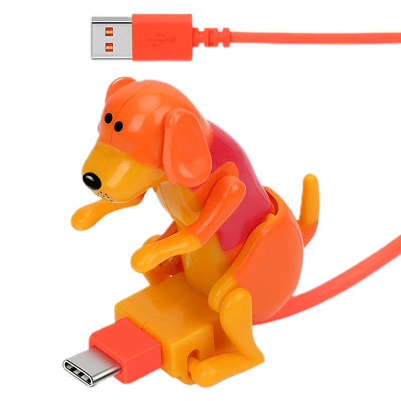 Stray Dog Charging Cable Dog Smartphone USB C Cable Type-C Phone Charger Mini Humping Spot Dog Cable with Touch Switch