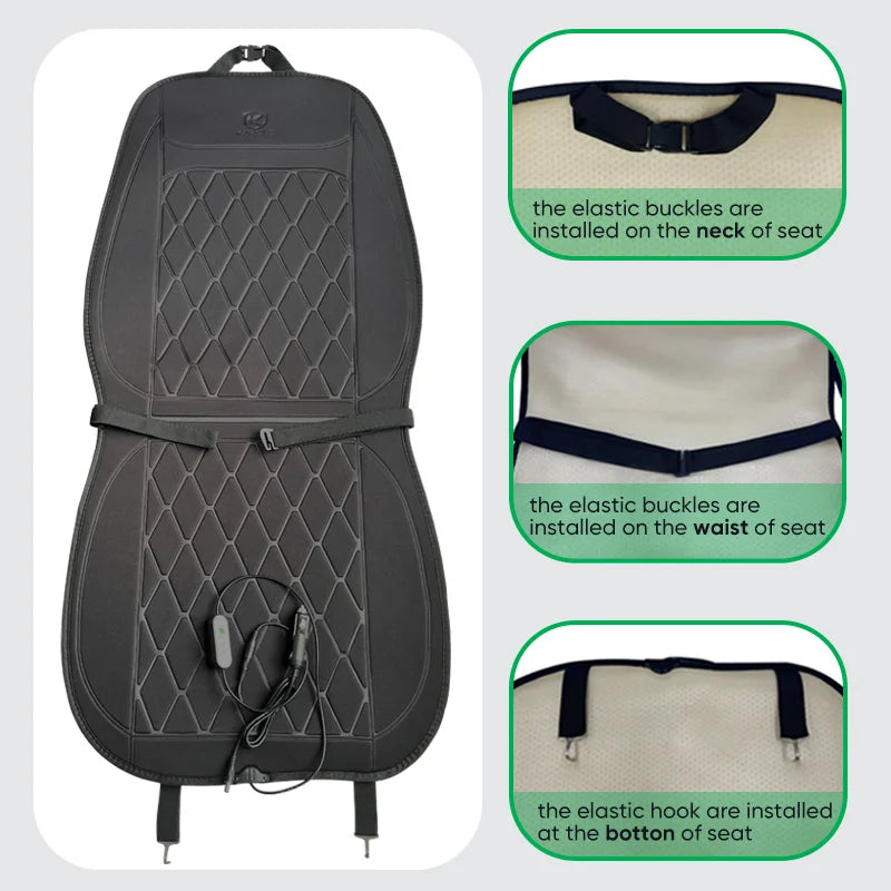 12/24V Heated Car Seat Cover Electric Car Seat Heating Pad Warm Winter Heated Seats Cushion Universal Automobile Seat Covers