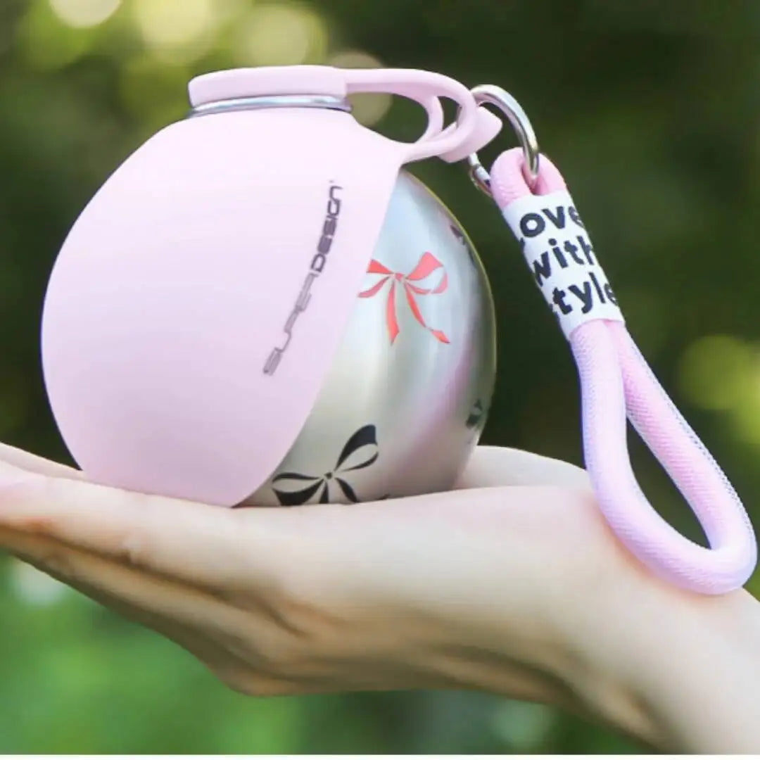 Stay Hydrated on the Go: 2-In-1 Portable Dog Water Bottle - 285ML Stainless Steel & Silicone, Leak-Proof Design for Small Dogs