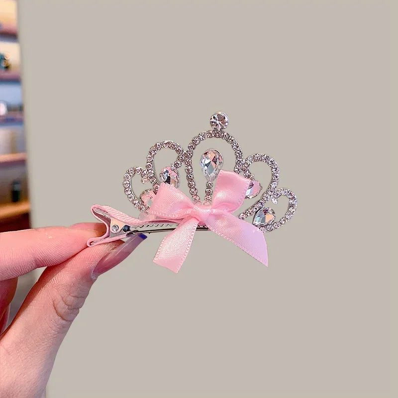 Dog Accessories Pet Grooming for Puppy Cat Dog Hair Clip Crown Bow Pet Hairpins Dog Multicolor Cat Headwear Pet Accessories